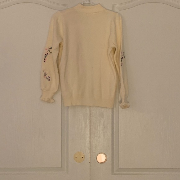 Cream mock turtleneck sweater - Picture 2 of 2
